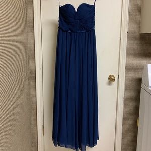 Navy blue bridesmaids dress